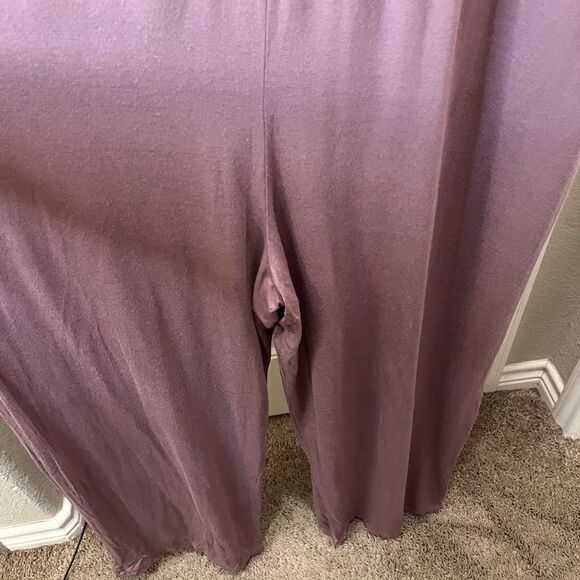 Lainab Jumpsuit Jumper Drawstring Waist Short Sleeve Womens 2XL Light Purple - Picture 7 of 9